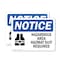 Signmission Hazardous Area Hazmat Suit Required OSHA Notice Sign, Plastic, 10in W x 7in L, 2PK OS-2PACK-NS-P-710-L-13317 - alternate 1